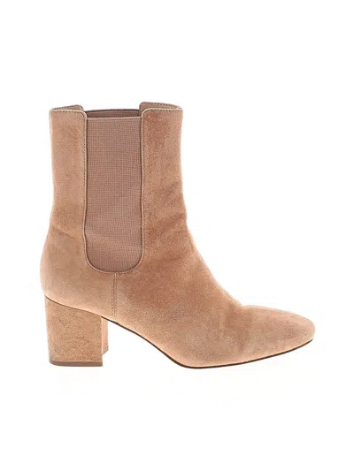 Pre-owned Ann Taylor Ankle Boots In Brown