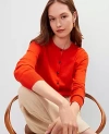 Ann Taylor Ann Cardigan In Red