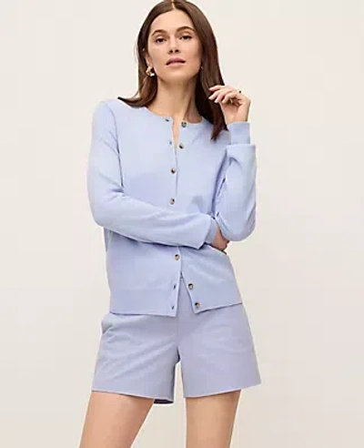 Ann Taylor Ann Cardigan In Blue
