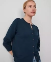 Ann Taylor Ann Cardigan In Deep Slate Green
