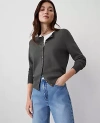Ann Taylor Ann Cardigan In Dried Cilantro