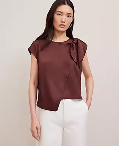 Ann Taylor Asymmetric Tie Top