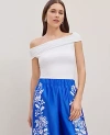 Ann Taylor Asymmetrical One-shoulder Top In White