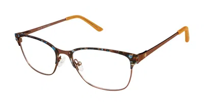 Ann Taylor At102 C01 Women's Glasses Blue Size 53 - Free Lenses - Blue Light Block Available In Orange