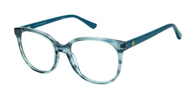 Ann Taylor At328 C05 Women's Glasses Blue Size 53 - Free Lenses - Blue Light Block Available In Metallic
