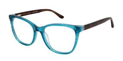 Ann Taylor At347 C03 Women's Glasses Blue Size 52 - Free Lenses - Blue Light Block Available In Green