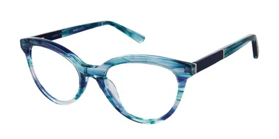 Ann Taylor At348 C02 Women's Glasses Blue Size 52 - Free Lenses - Blue Light Block Available In Yellow