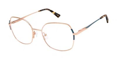 Ann Taylor At357 C02 Women's Glasses Gold Size 53 - Free Lenses - Blue Light Block Available In Pattern