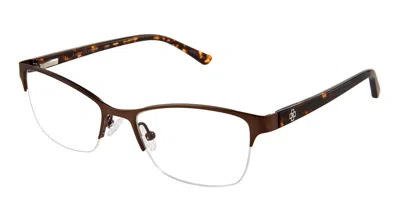 Ann Taylor At602 C02 Women's Glasses Brown Size 50 - Free Lenses - Blue Light Block Available In Pattern