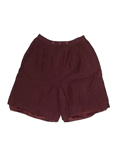 Pre-owned Ann Taylor Athletic Shorts In Burgundy