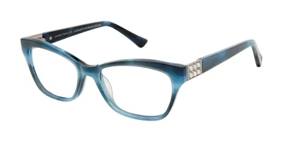 Ann Taylor Atp015 C03 Women's Glasses Blue Size 49 - Free Lenses - Blue Light Block Available In Pattern