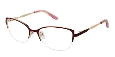 Ann Taylor Atp712 C03 Women's Glasses Red Size 49 - Free Lenses - Blue Light Block Available In Pink