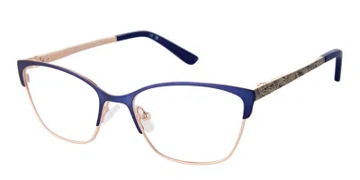 Ann Taylor Atp713 C02 Women's Glasses Blue Size 49 - Free Lenses - Blue Light Block Available In Orange