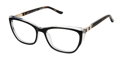 Ann Taylor Atp832 C01 Women's Glasses Black Size 50 - Free Lenses - Blue Light Block Available In Orange