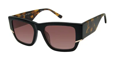 Ann Taylor Atp930 Polarized C01 Women's Sunglasses Black Size 51