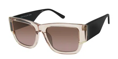 Ann Taylor Atp930 Polarized C03 Women's Sunglasses Pink Size 51 In Brown