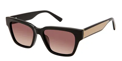 Ann Taylor Atp932 Polarized C01 Women's Sunglasses Black Size 51 In Brown