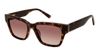 Ann Taylor Atp932 Polarized C02 Women's Sunglasses Tortoiseshell Size 51 In Pink