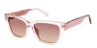 Ann Taylor Atp932 Polarized C03 Women's Sunglasses Pink Size 51