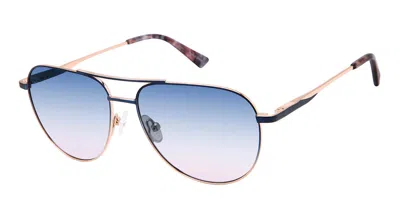 Ann Taylor Atp933 Polarized C02 Women's Sunglasses Blue Size 54 In Multi