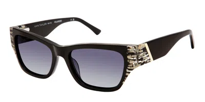 Ann Taylor Atp934 Polarized C01 Women's Sunglasses Black Size 53 In Purple