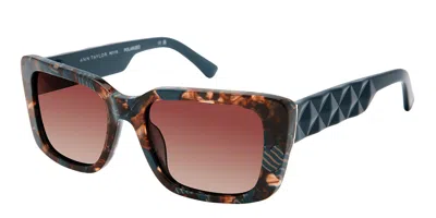 Ann Taylor Atp935 Polarized C02 Women's Sunglasses Tortoiseshell Size 52 In Pink