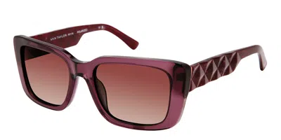 Ann Taylor Atp935 Polarized C03 Women's Sunglasses Purple Size 52 In Pink