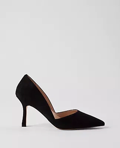 Ann Taylor Azra Suede Pumps In Black