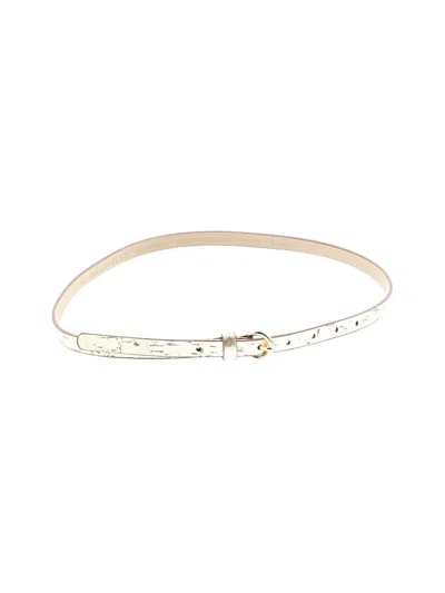 Pre-owned Ann Taylor Belt In Ivory