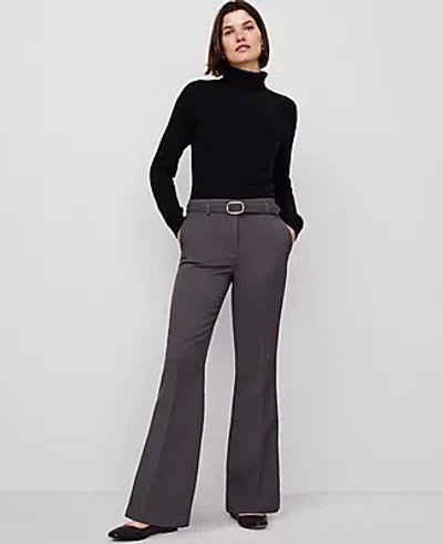 Ann Taylor Belted Boot Pant In Thistle Grey