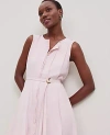 Ann Taylor Belted Flare Dress In Potpourri
