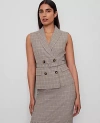 Ann Taylor Belted Vest In Multi