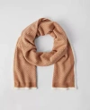 Ann Taylor Birdseye Scarf In Cafe Au Lait