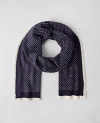 Ann Taylor Birdseye Scarf In Night Sky