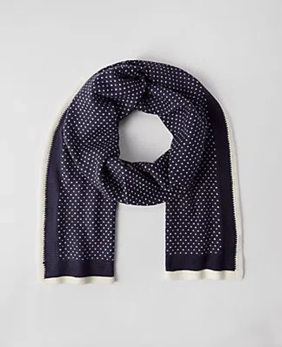 Ann Taylor Birdseye Scarf In Night Sky