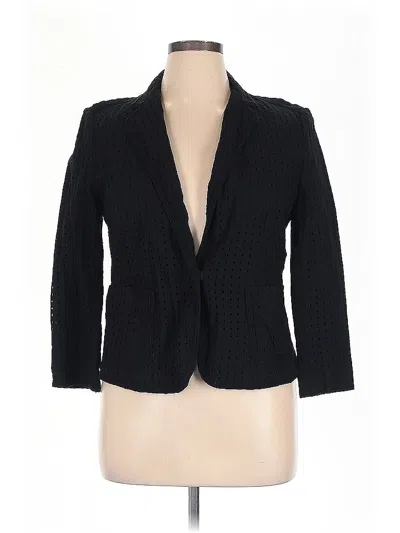 Pre-owned Ann Taylor Blazer Jacket In Black