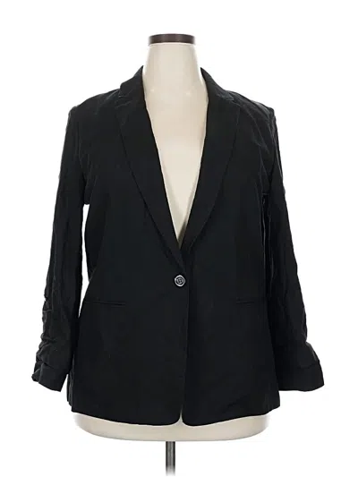 Pre-owned Ann Taylor Blazer Jacket In Black