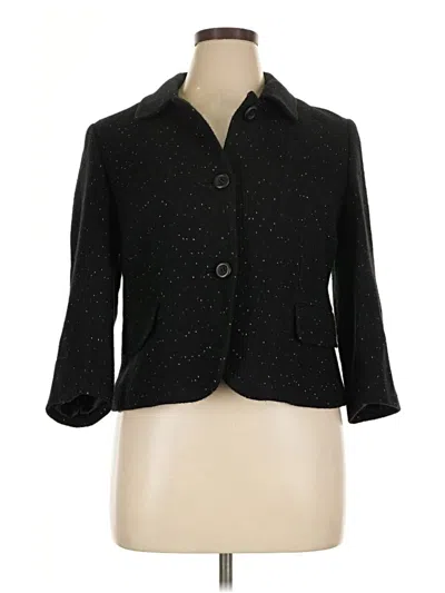 Pre-owned Ann Taylor Blazer Jacket In Black