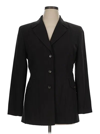 Pre-owned Ann Taylor Blazer Jacket In Black