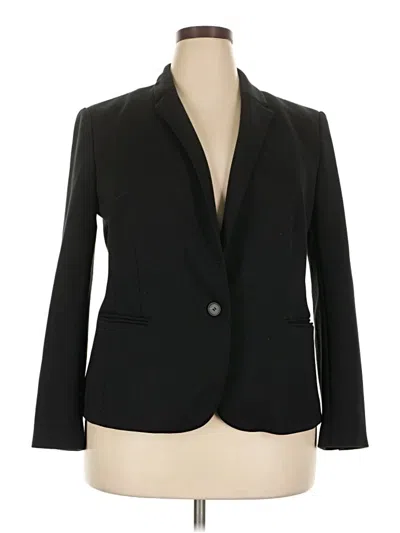 Pre-owned Ann Taylor Blazer Jacket In Black