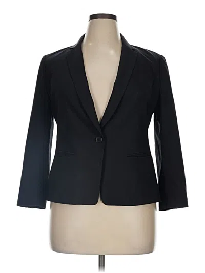 Pre-owned Ann Taylor Blazer Jacket In Black