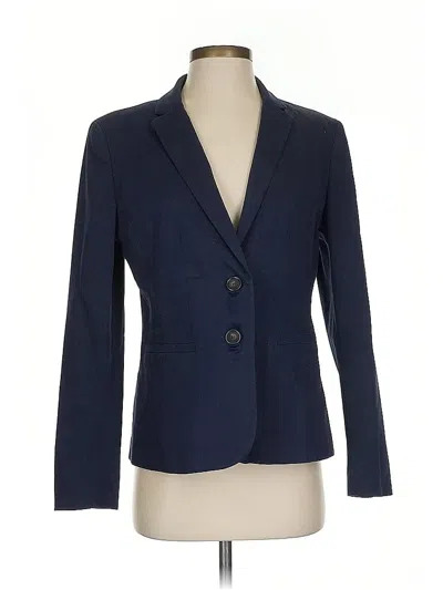 Pre-owned Ann Taylor Blazer Jacket In Blue