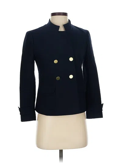 Pre-owned Ann Taylor Blazer Jacket In Blue