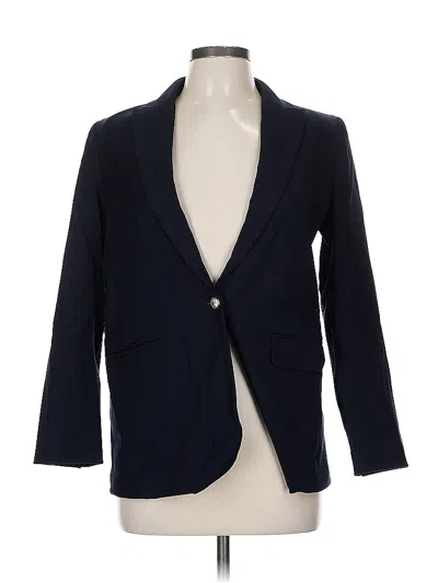 Pre-owned Ann Taylor Blazer Jacket In Blue