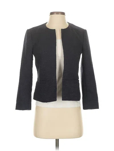Pre-owned Ann Taylor Blazer Jacket In Blue