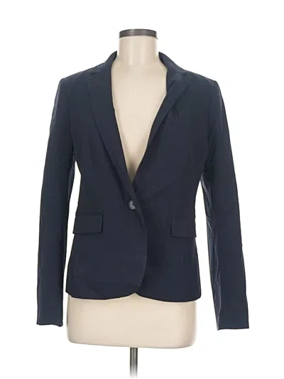 Pre-owned Ann Taylor Blazer Jacket In Blue