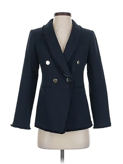 Pre-owned Ann Taylor Blazer Jacket In Blue