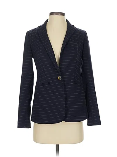 Pre-owned Ann Taylor Blazer Jacket In Blue