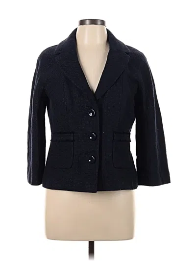 Pre-owned Ann Taylor Blazer Jacket In Blue