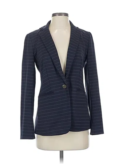 Pre-owned Ann Taylor Blazer Jacket In Blue